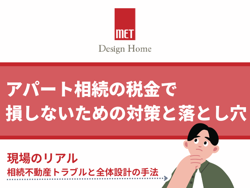 【さいたまの専門家が解説】アパート相続で空室は危険！税金で損しないための対策と落とし穴